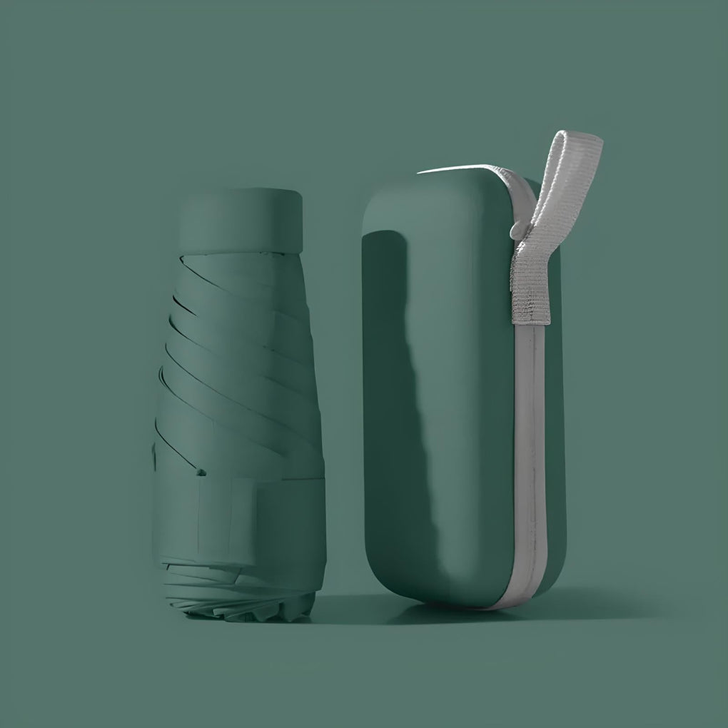 Compact Travel Umbrella And Case