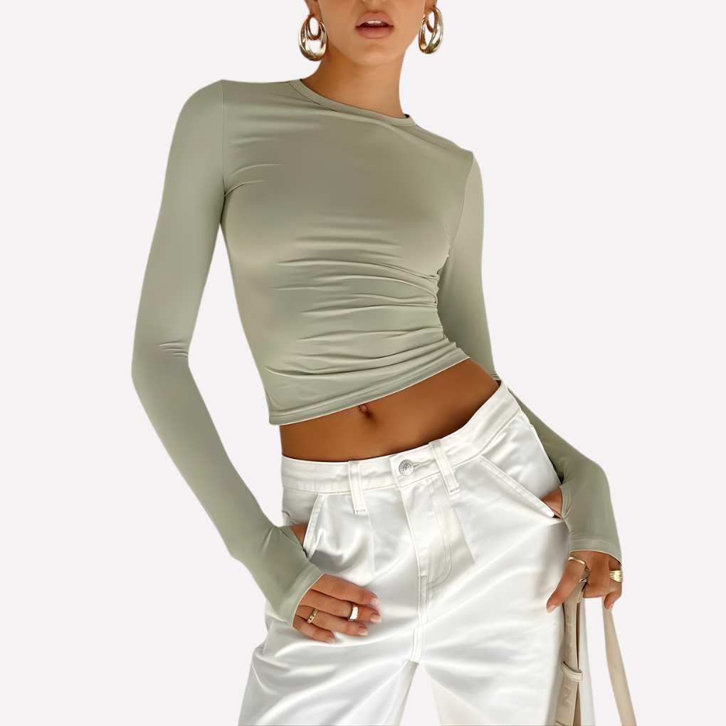 Women’s Long Sleeve Crop Top