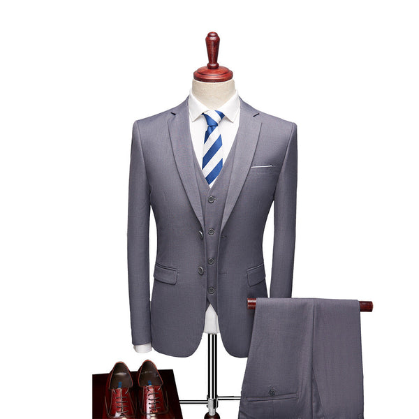 Luxe 3-delig Slim Fit Pak voor Heren