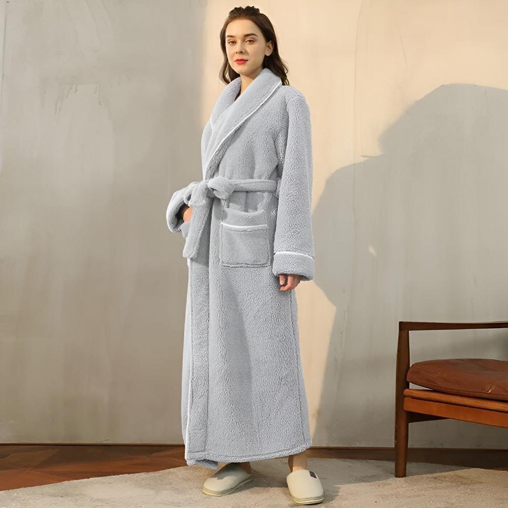 Luxe Fleece Warmth Comfort Bathrobe