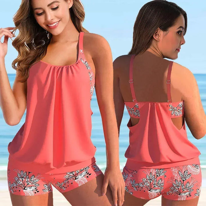 Stylish Floral Print Bikini Set