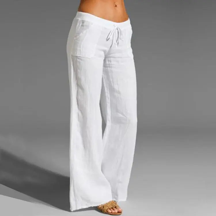 Women's Linen comfortable Loose Summer Trousers Effortless Cool for Warm-Weather Days