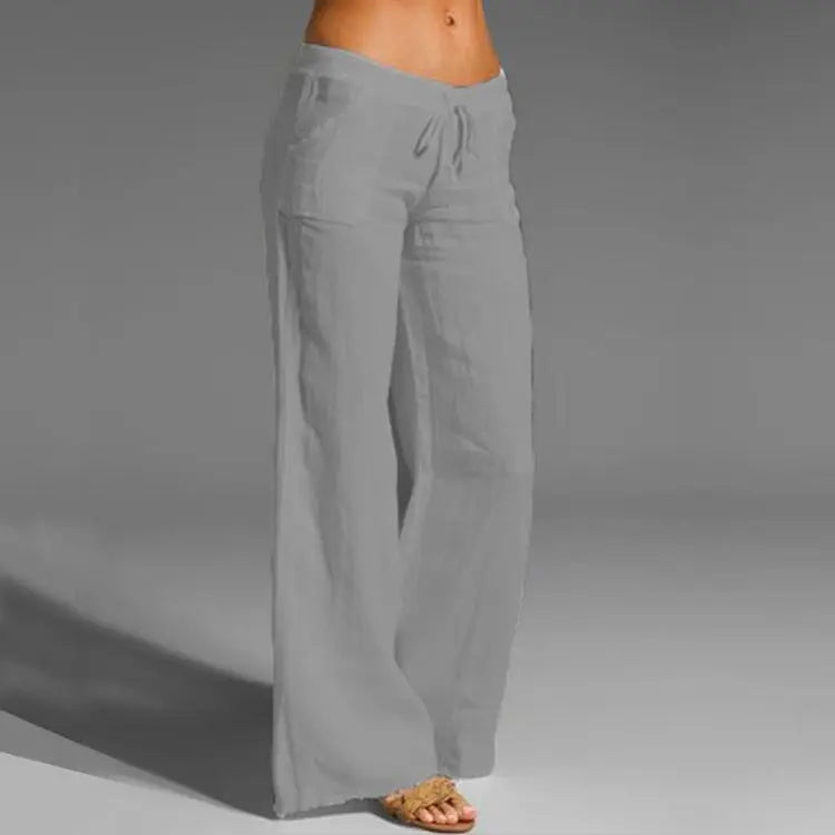 Women's Linen comfortable Loose Summer Trousers Effortless Cool for Warm-Weather Days
