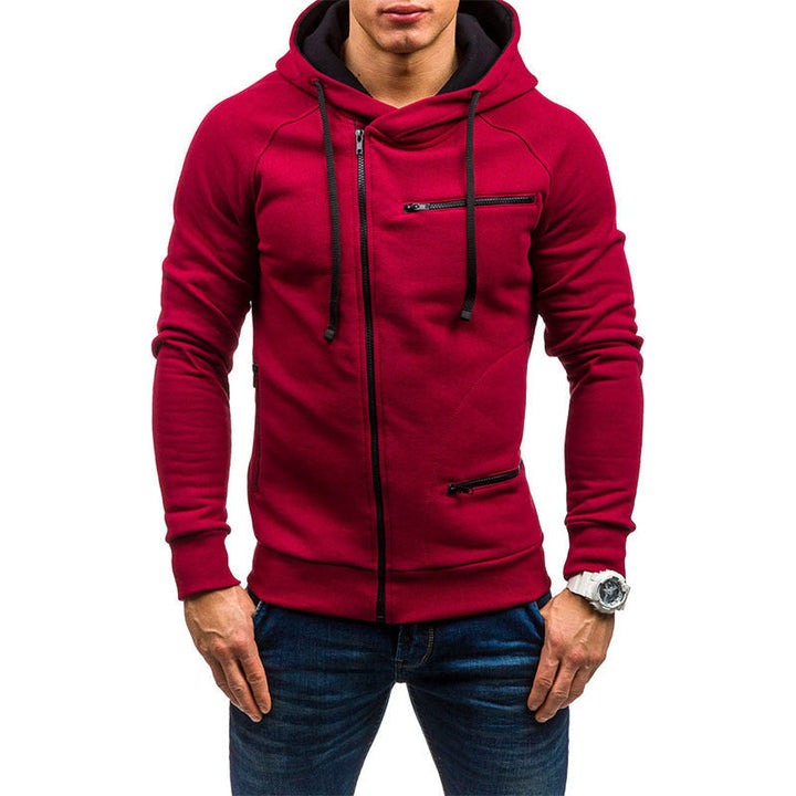 Men's sporty hoodie with contrasting zips Lune London