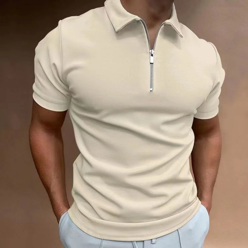 Polo with Zip Collar Modern Sophistication Meets Everyday Comfort