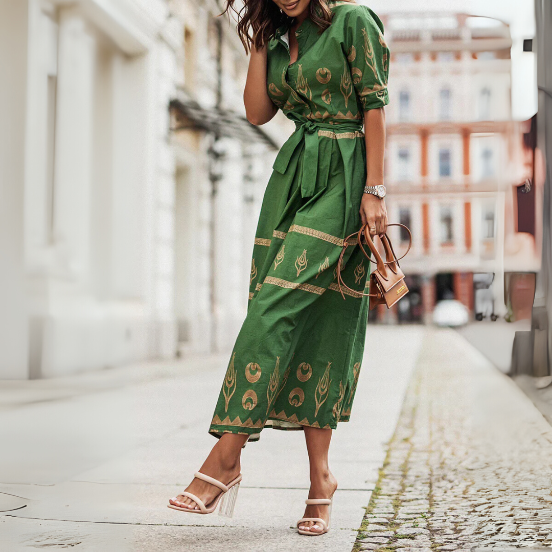 Women’s Short-Sleeved Cotton Dress