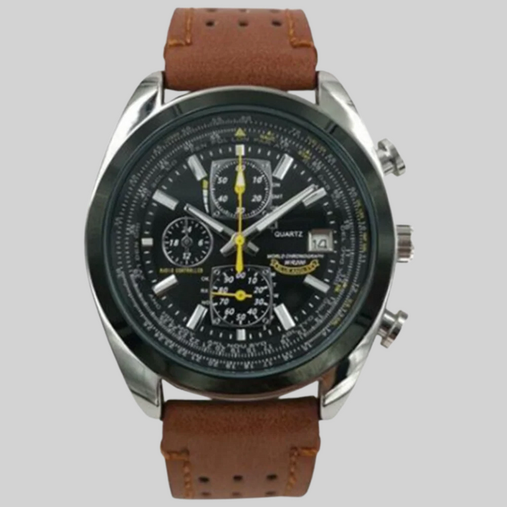 Men’s Quartz Watch – Sleek Style with Water-Ready Design