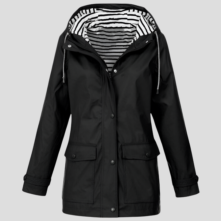 Women’s Water-resistant and Wind-resistant Hooded Jacket