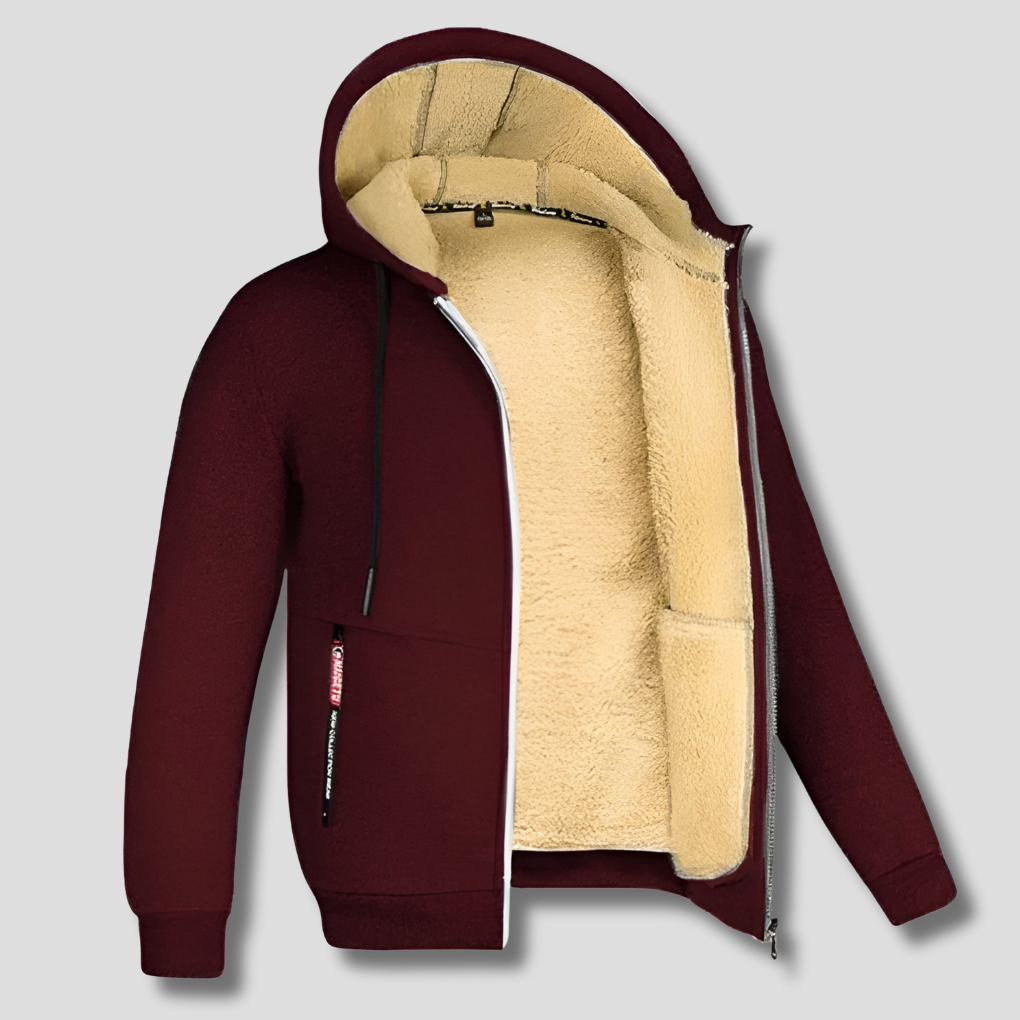 Men’s Fleece Pullover with Fur Lining