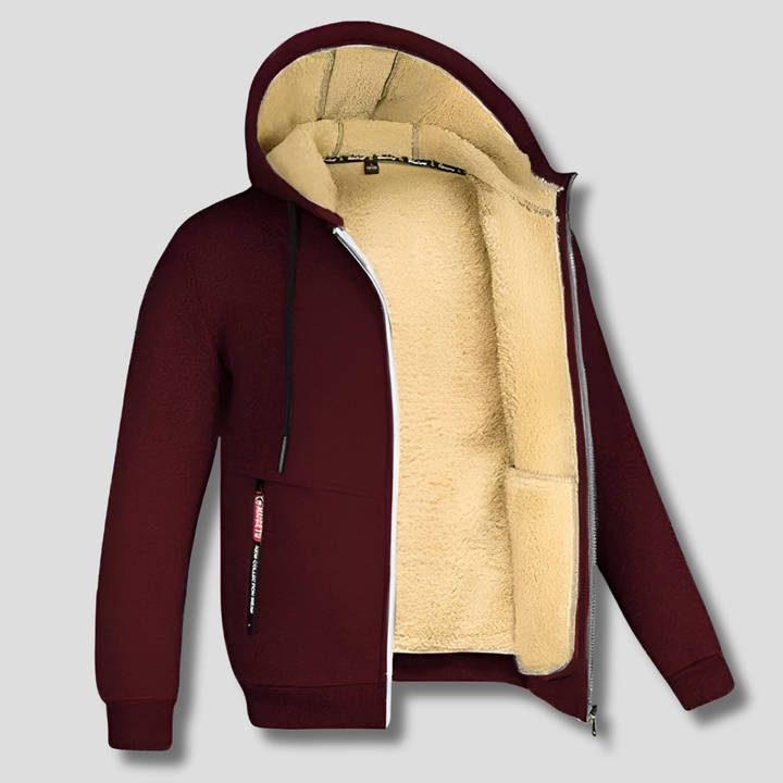 Men’s Fleece Pullover with Fur Lining