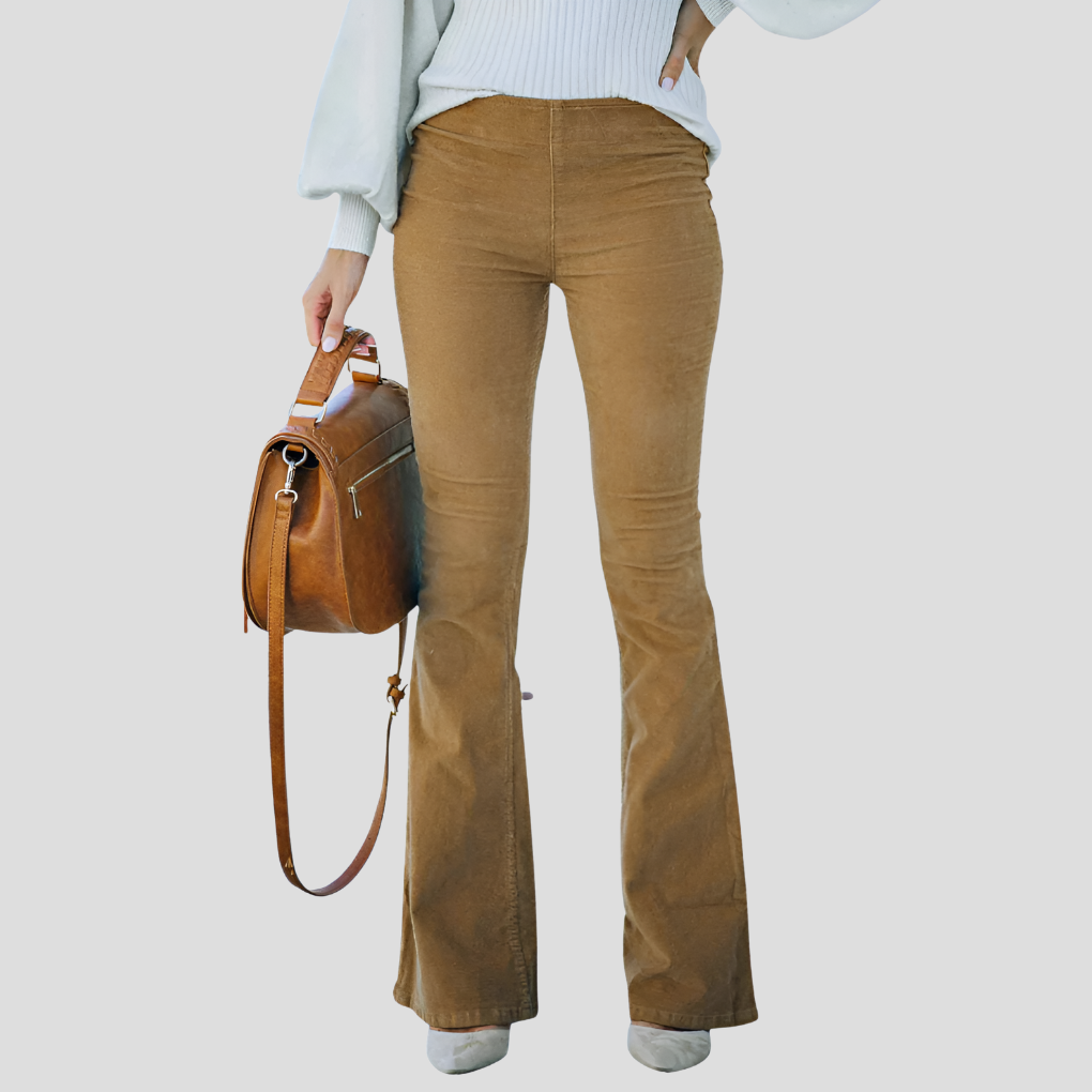 Women’s High Waist Vintage Corduroy Pants