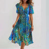 Women’s Midi Dress – Vibrant Floral & Comfortable Fit
