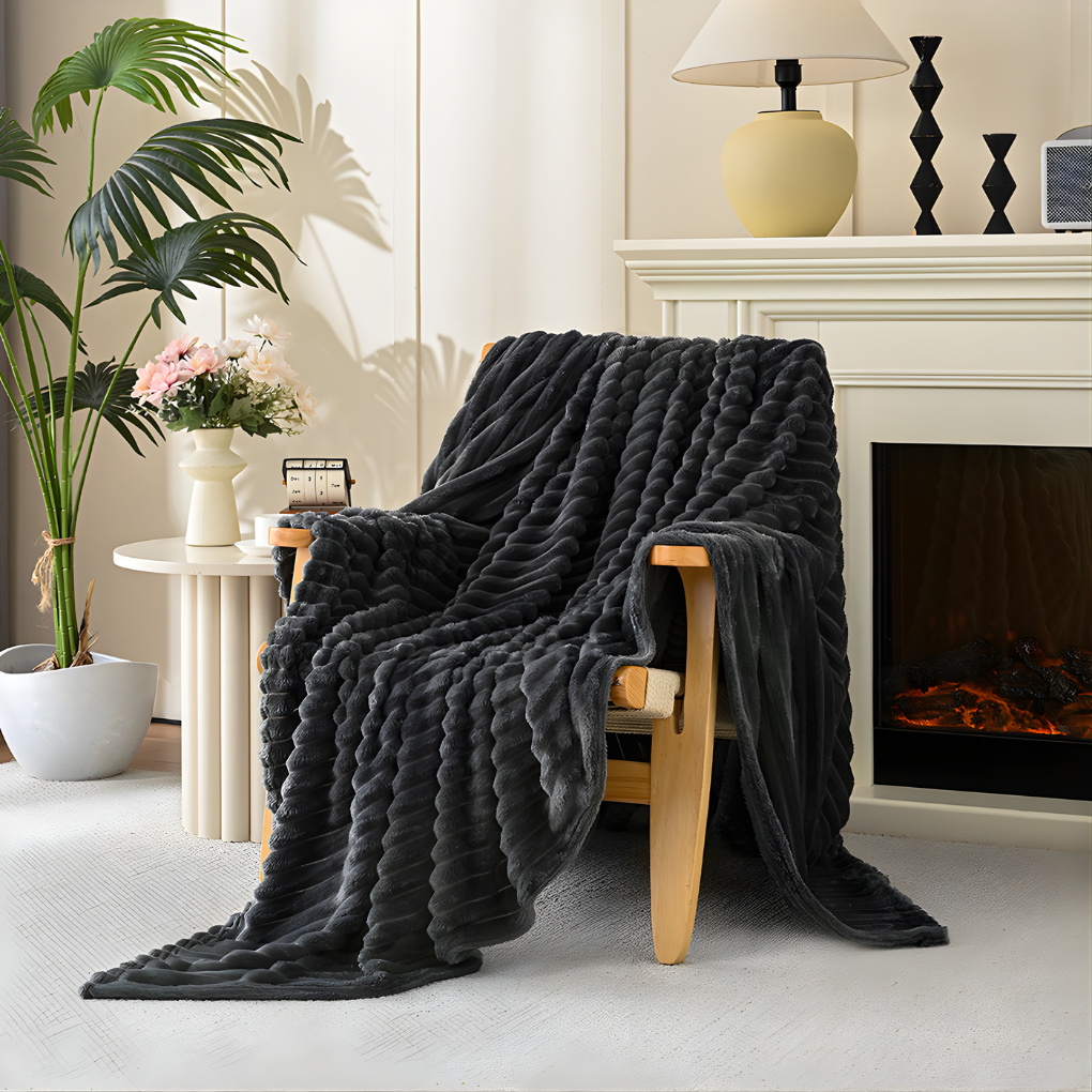 Faux Fur Throw Blanket