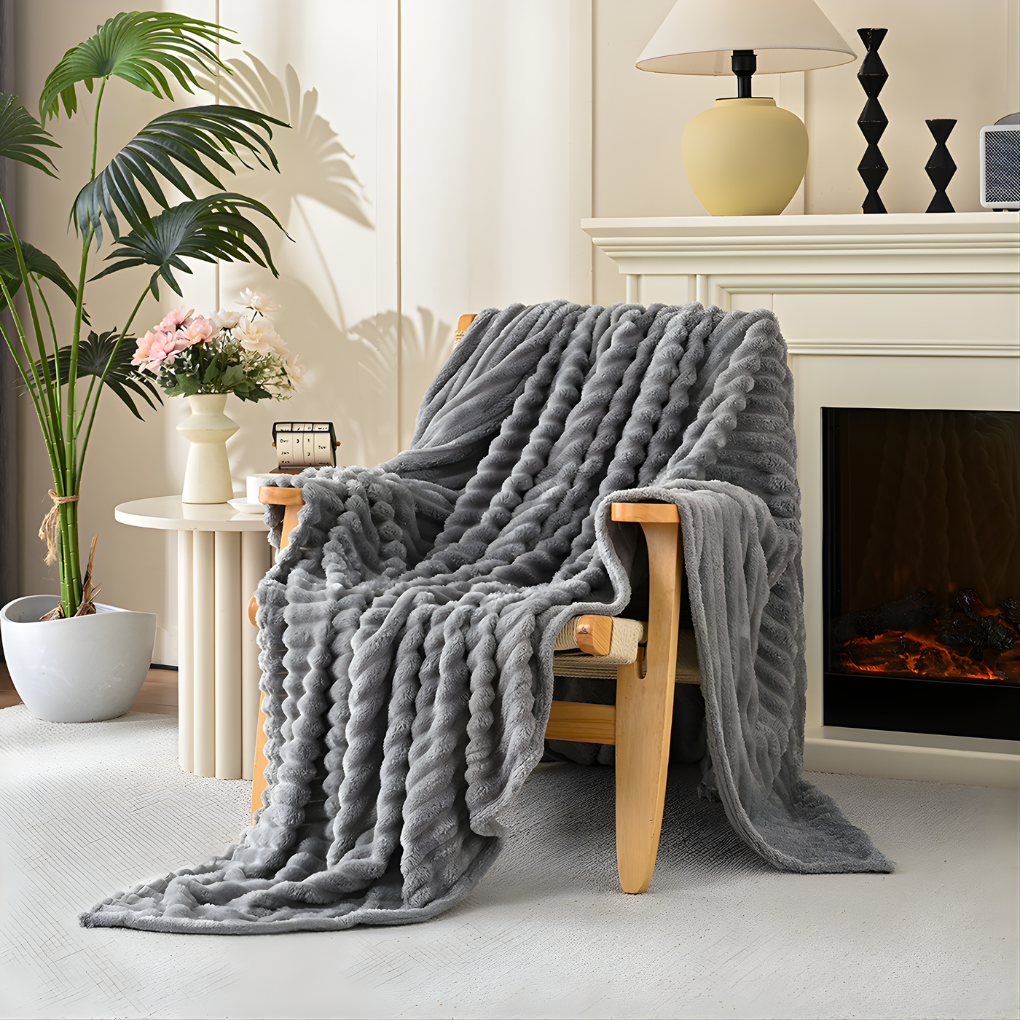 Faux Fur Throw Blanket