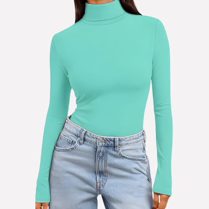 Women’s Turtleneck Long Sleeve Top