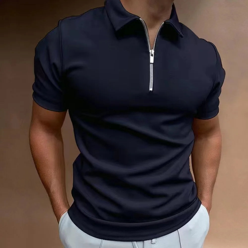 Polo with Zip Collar Modern Sophistication Meets Everyday Comfort