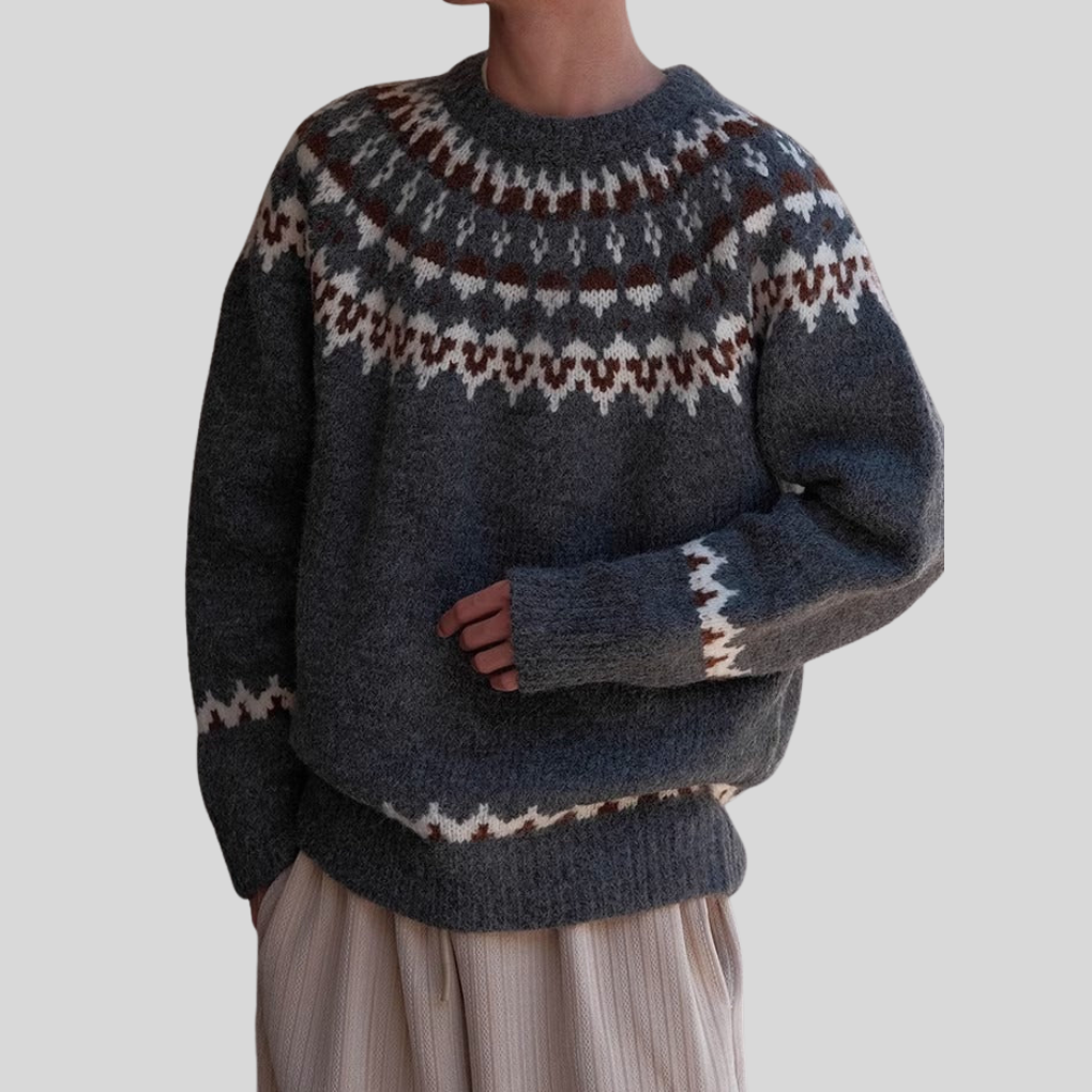 Men’s Vintage Crewneck Sweater – Retro Style