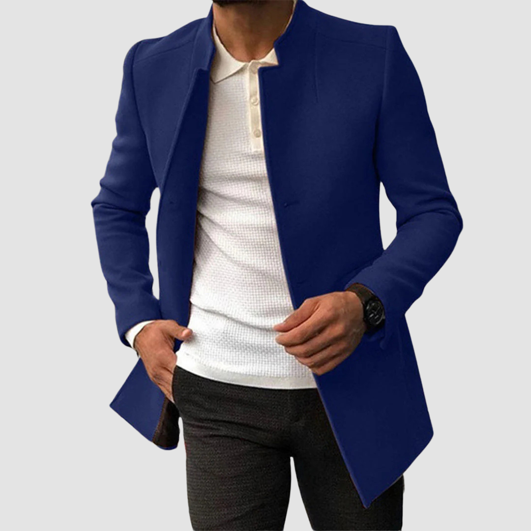 Classic Long Men's Coat Timeless Elegance for Every Season