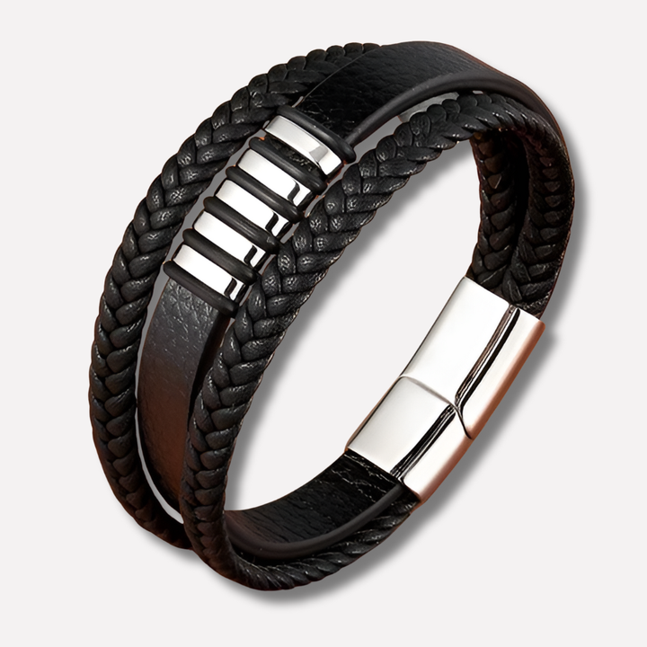 Stylish Leather Bracelet for Men Timeless Accessory Modern Edge