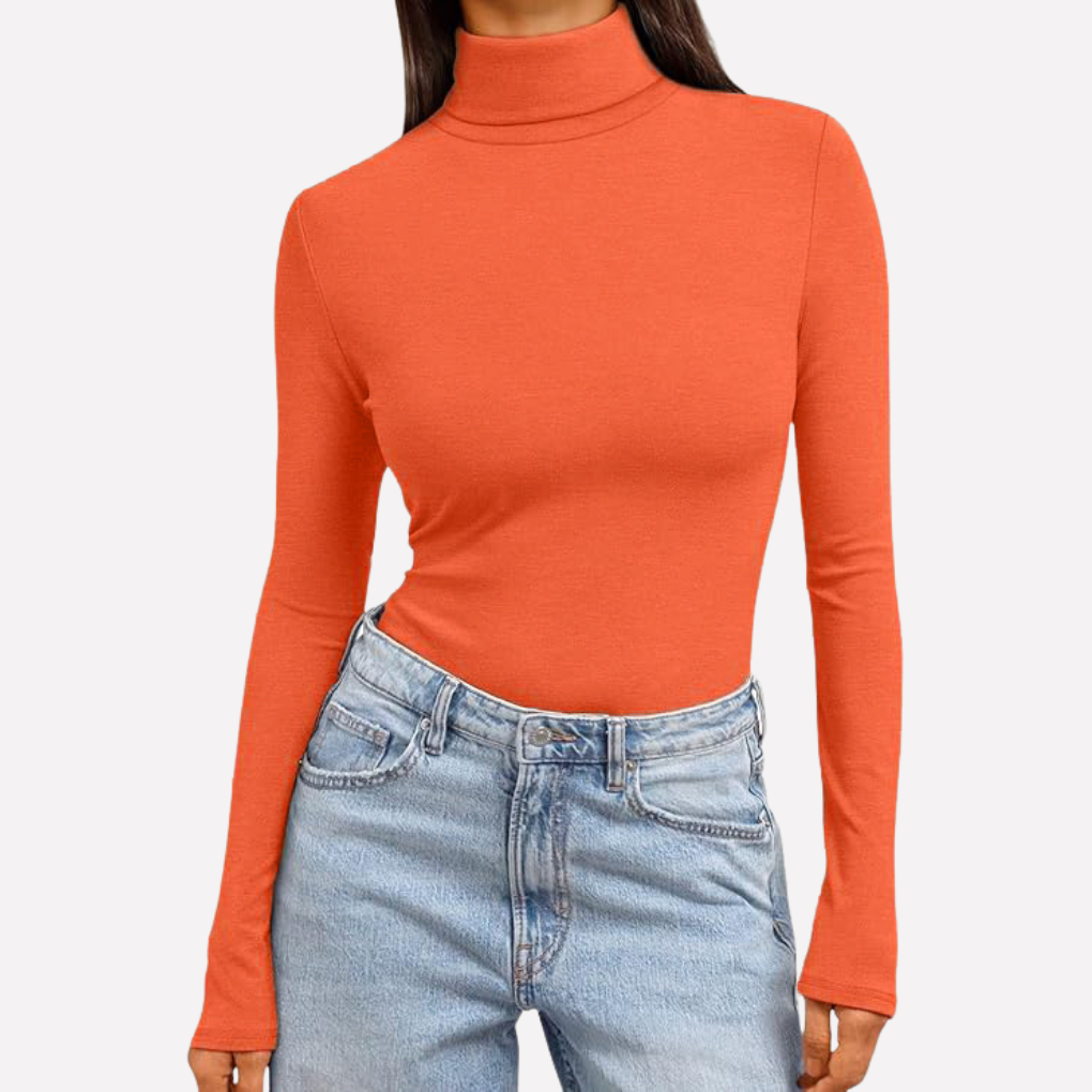 Women’s Turtleneck Long Sleeve Top