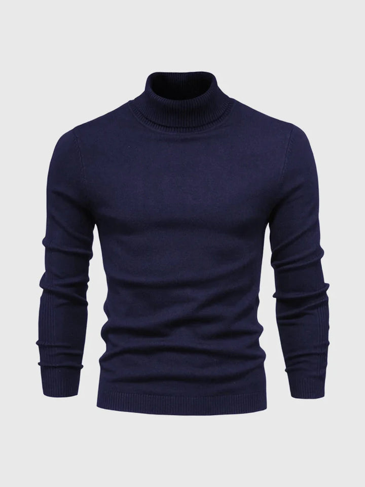 Men's Turtleneck Sweater – Washable and Versatile