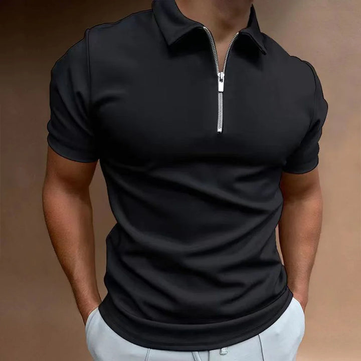 Polo with Zip Collar Modern Sophistication Meets Everyday Comfort