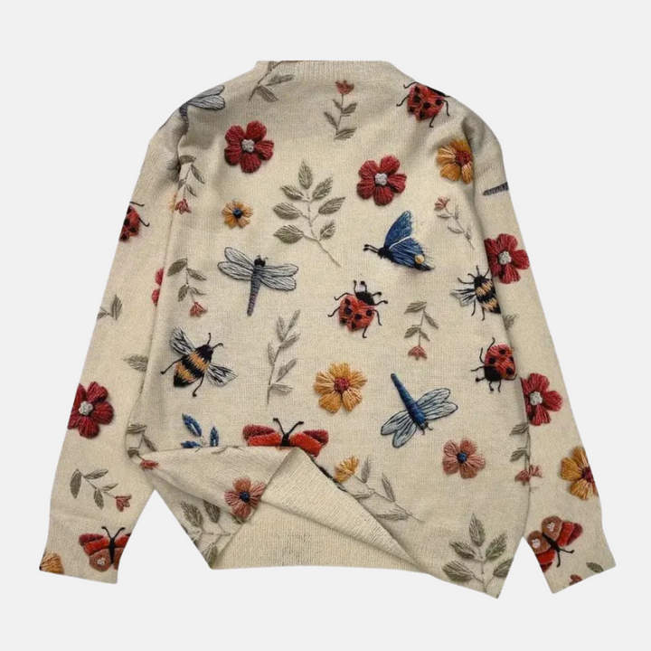 3D Flower Knit Sweater