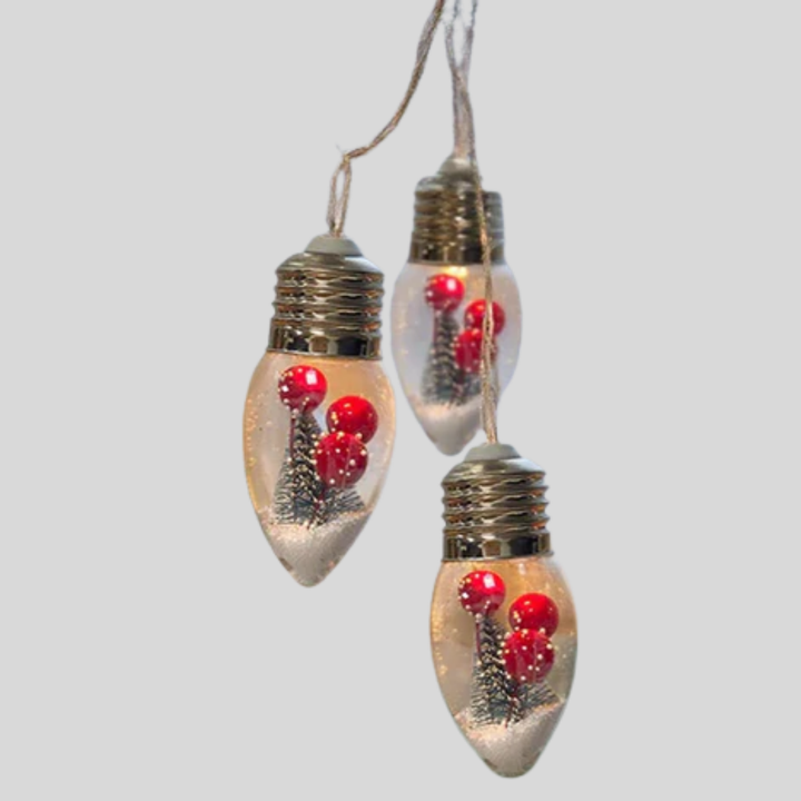 Snow Globe Bulb String Lights