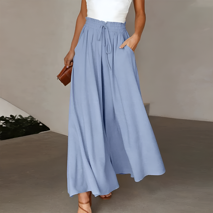 comfortable Summer Skirt Pants with Elastic Waist