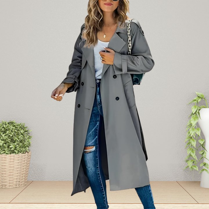 Women's Trench Coat Mid-Season Jacket