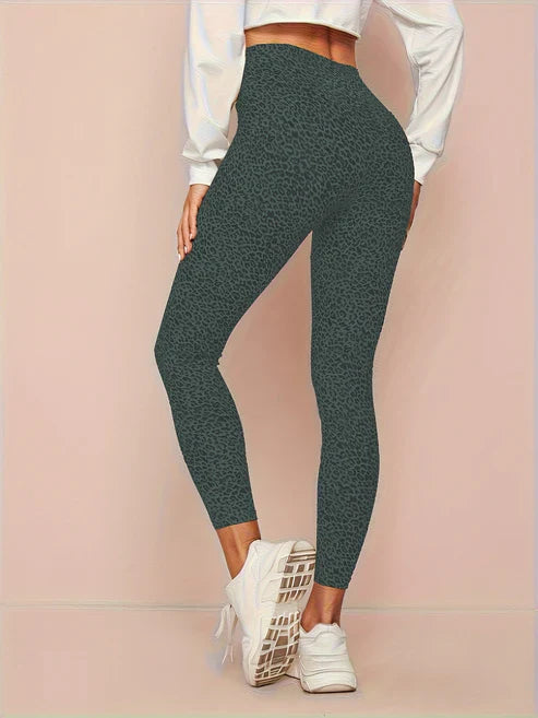 Women's Leopard Print High-Waist Leggings