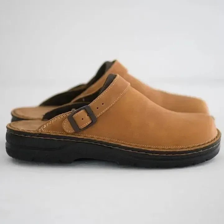 Leather Slip-On Unisex Clogs