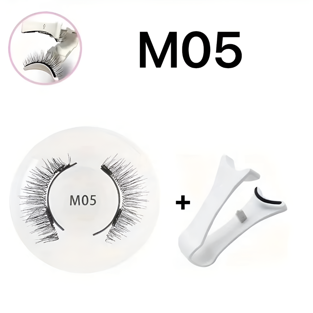 Reusable Magnetic Eyelash & Tweezer Set