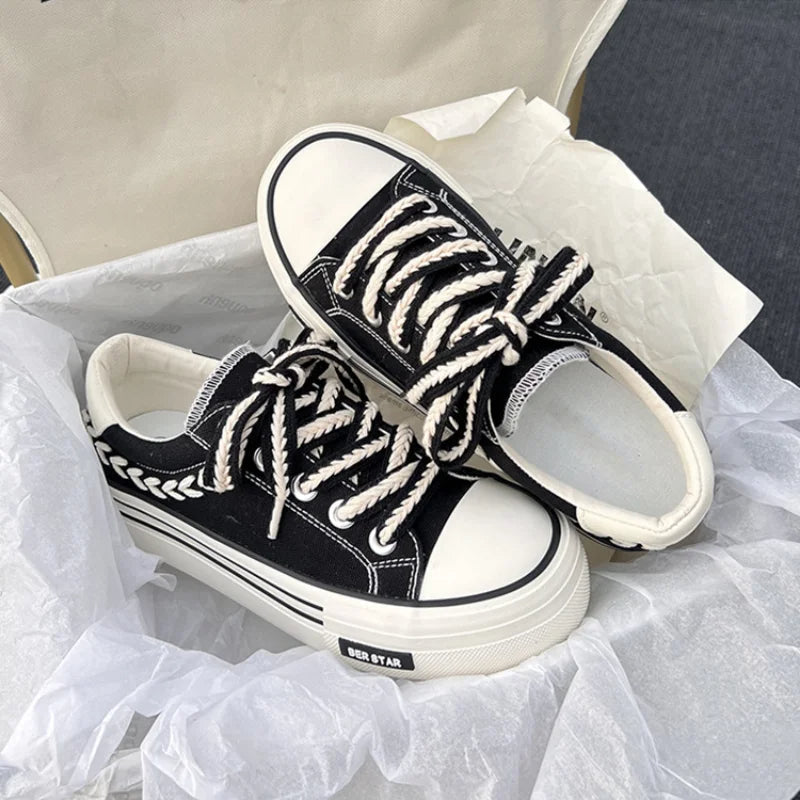 Platform Canvas Sneakers