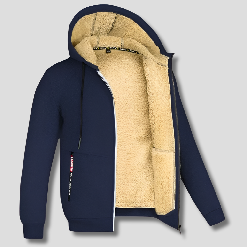 Men’s Fleece Pullover with Fur Lining