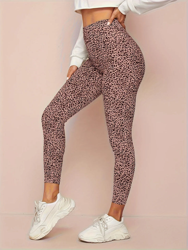 Women's Leopard Print High-Waist Leggings