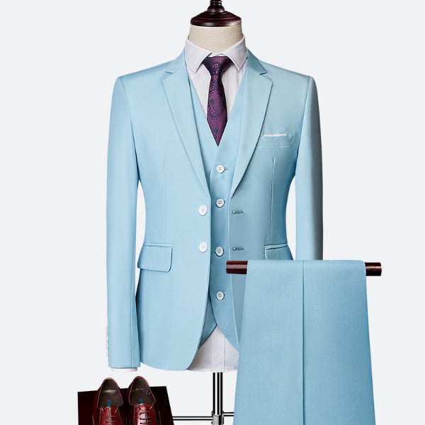 Luxe 3-delig Slim Fit Pak voor Heren