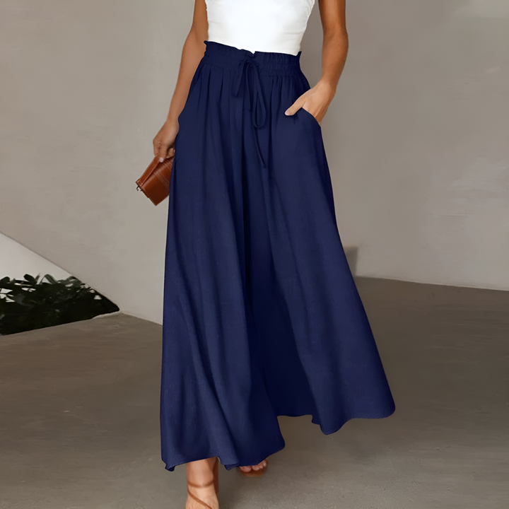 comfortable Summer Skirt Pants with Elastic Waist