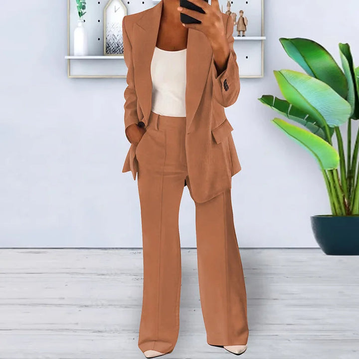 Women’s Pantsuit with Wide-Leg Trousers