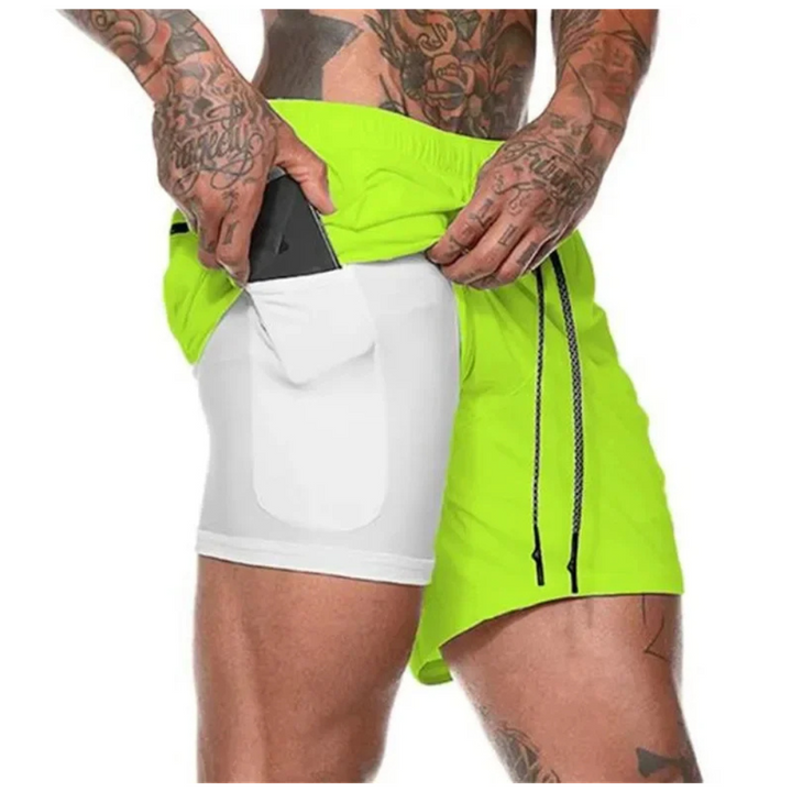 2-in-1 Men's Sport Shorts – Engineered for Performance and Comfort