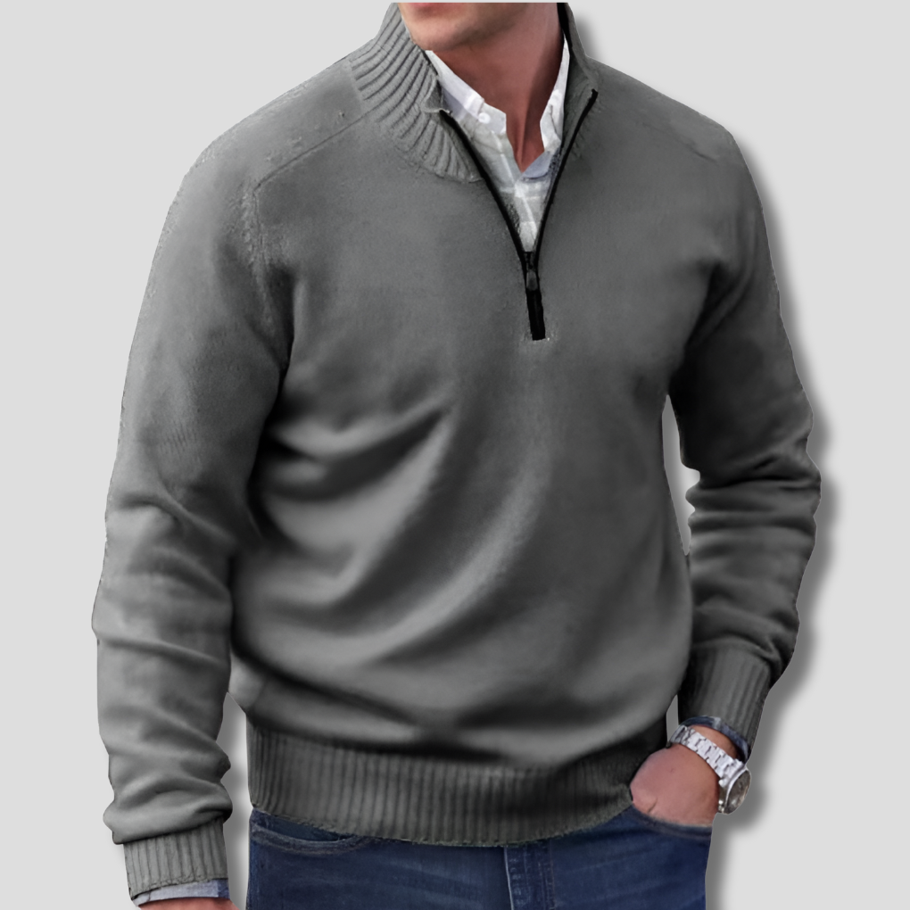 Men’s Half-Zip Sweater – Stylish Layering Choice