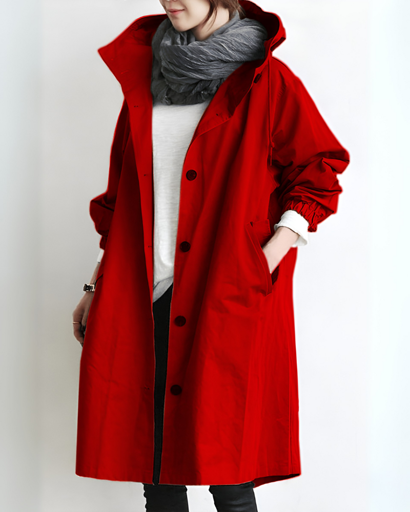 Classic Hooded Trench Coat