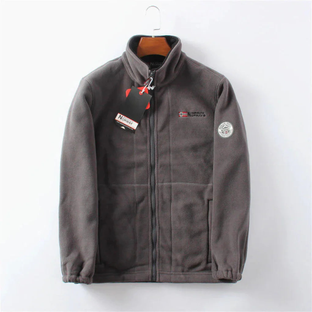 Wind Resistant Men's Fleece Jacket  Practical and Stylish