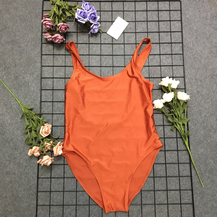 Classic one-piece swimsuit with high back Lune London for women