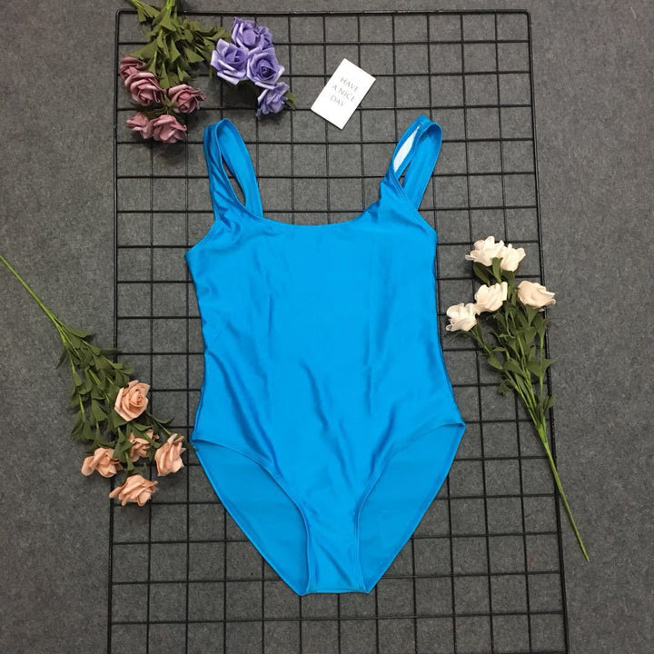 Classic one-piece swimsuit with high back Lune London for women