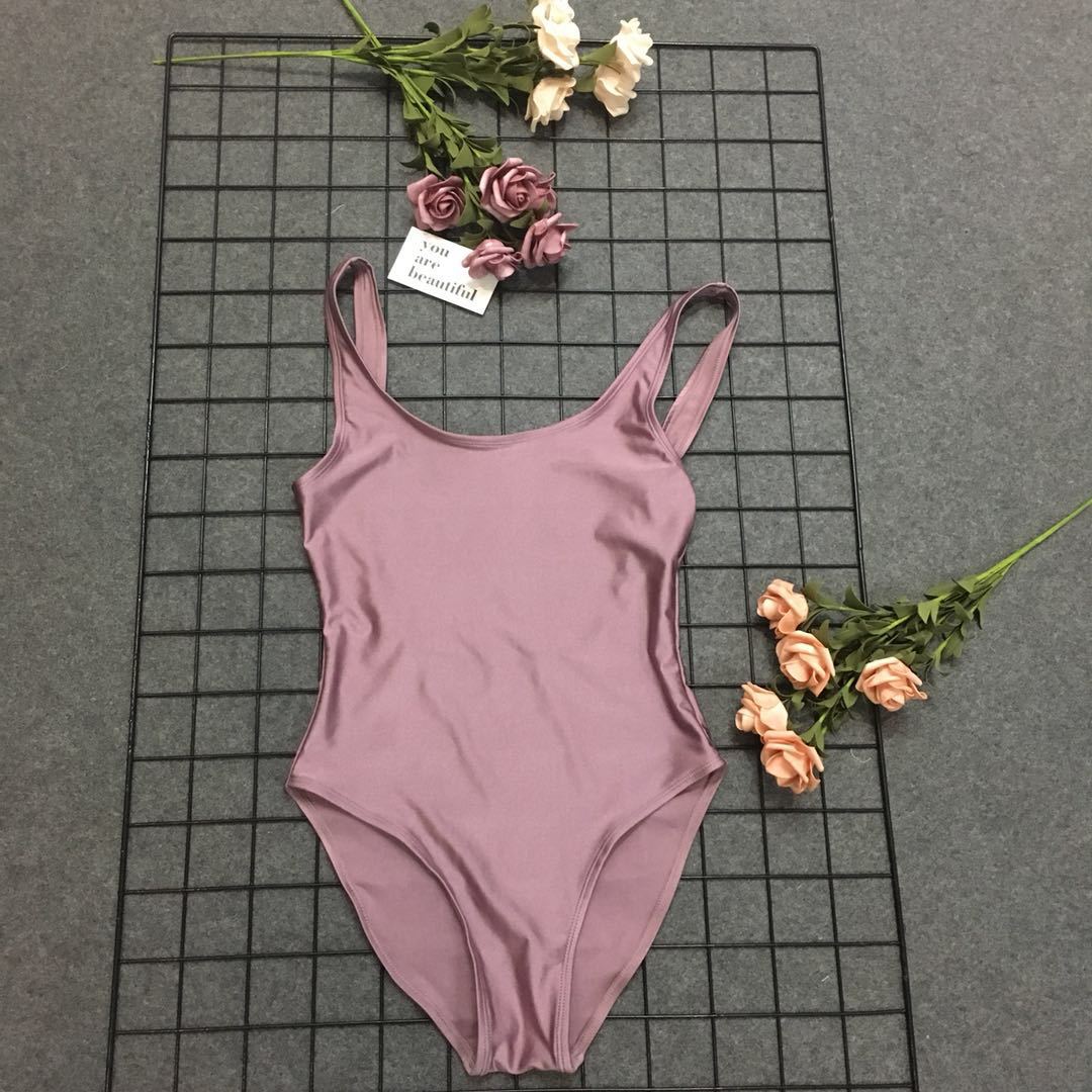 Classic one-piece swimsuit with high back Lune London for women