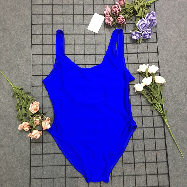 Classic one-piece swimsuit with high back Lune London for women