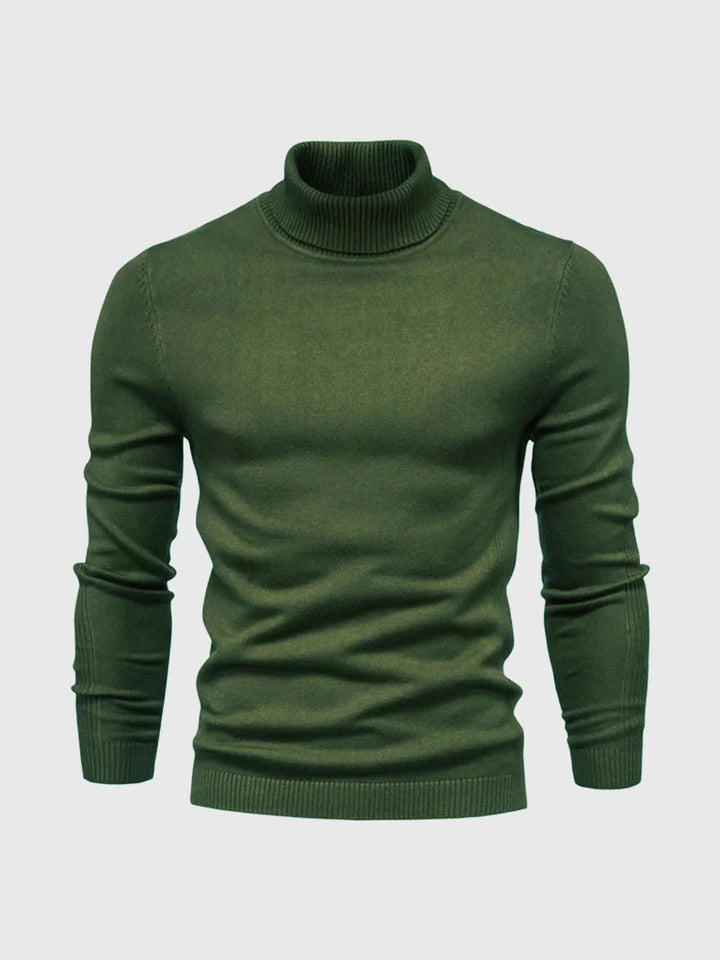 Men's Turtleneck Sweater – Washable and Versatile