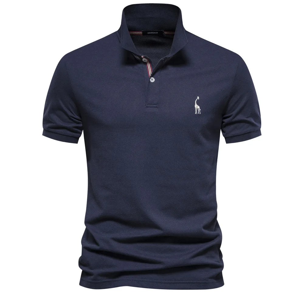 Classic Men's Polo with Embroidery Timeless Style with Refined Detailing