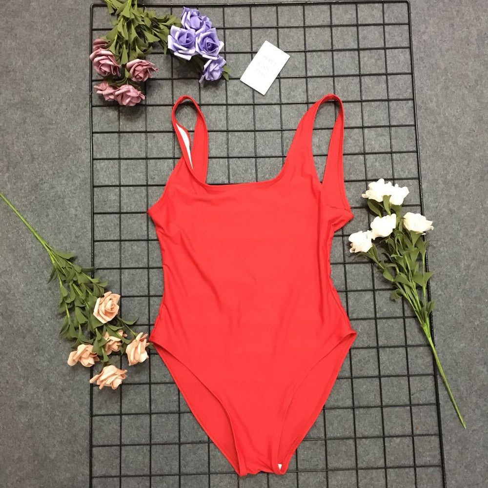 Women's swimsuit with a high cut and chic and stylish design